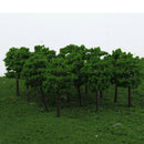 80Pc Plastic Green Trees Train Railways Park Architecture 1/150 1/200 1/250