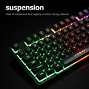 K87 USB Wired 87 Keys Mechanical Feeling RGB Backlight PC Gaming Keyboard