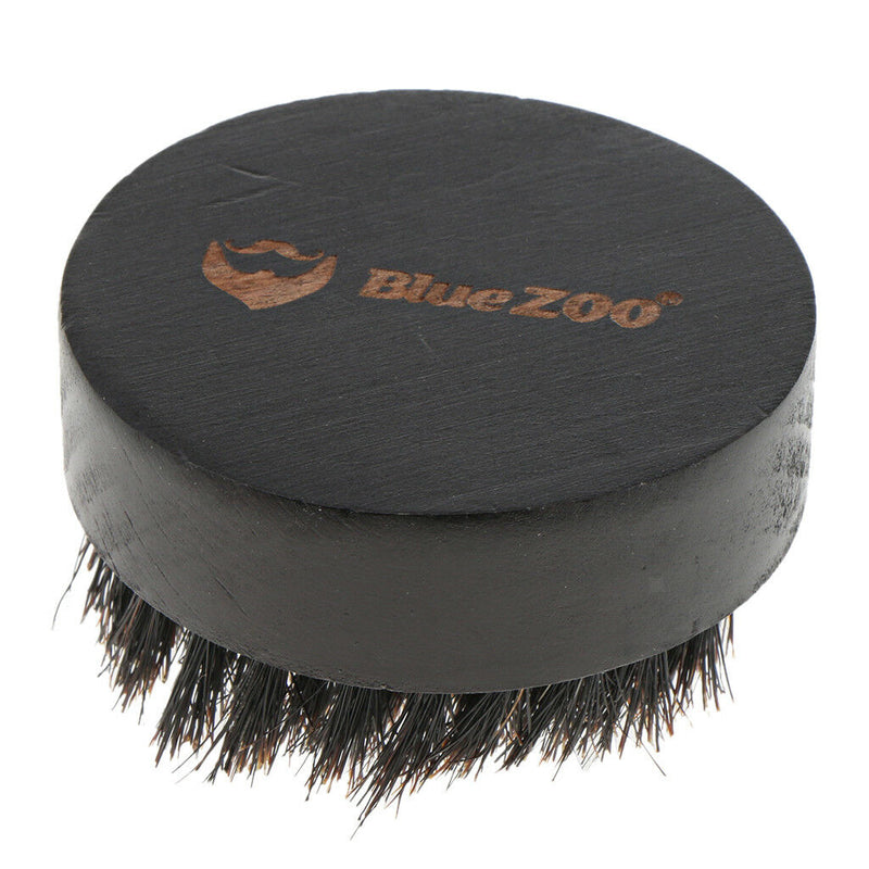 Black Wood Beard Mustache Facial Hair Brush Grooming Tool for Men Barber