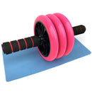 Keep Fit Wheels No Noise Abdominal Wheel Ab Roller With Mat For Exercise Fi