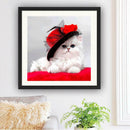 5D Hat Cat Diamond Painting Embroidery DIY Cross Stitch Home Decor