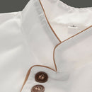 Chef Clothing Jacket Coat Restaurant Cook Uniform Long Sleeves M