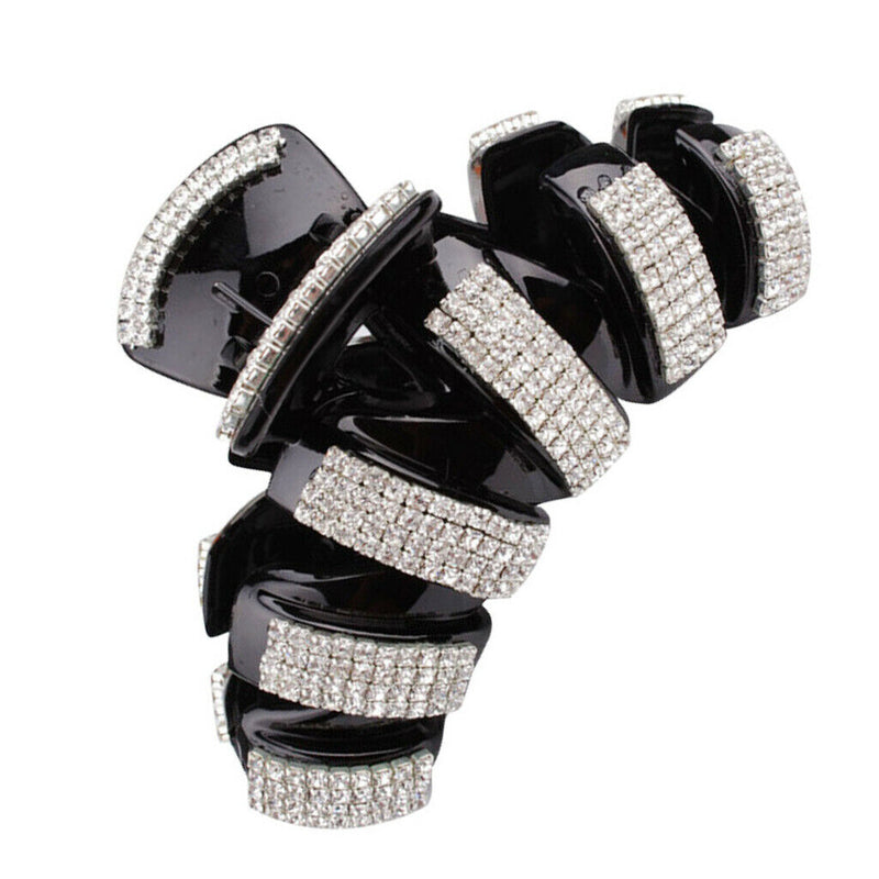 Fashion Full Crystal Rhinestone Hair Claw Clamp Clip Headpiece Accessory