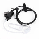 3.5mm Mono Jack Listen Only Transparent Acoustic Tube Earpiece Earphone