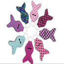 Mermaid Tail Girl Lipstick Keychains Neoprene Chapstick Cover Holder Sleeve Gift