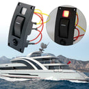 1 Gang Boat Marine Switch Panel ON-OFF Reset Rocker Switch with Circuit Breaker