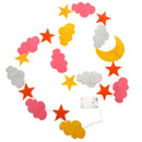 6.6ft LED Fairy String Lights (Battery Powered), 20 Cartoon LEDs - Pink
