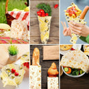 6Pcs Beeswax Wraping Eco-Friendly Reusable Food Wraps Sustainable Food StoraM6A1