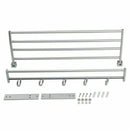 Wall Mounted Towel Rack Holder Hook Hanger Bar Shelf Storage Rail Bathroom A9B9