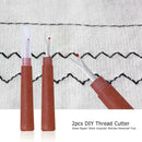 2pcs DIY Thread Cutter Seam Ripper Stitch Unpicker Stitches Removed Tool A