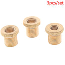 3pcs Gear Shift Knob Thread Adapter Nuts Insert M10x1.25 & M10x1.5 & M8*1.25Ki3C