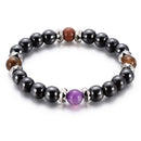 Elastic Hematite Bracelet Colorful Charm Men Women Health Care Accessory