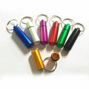 Aluminum Pill Box Case Bottle Cache Drug Holder Keychain Container Waterproof