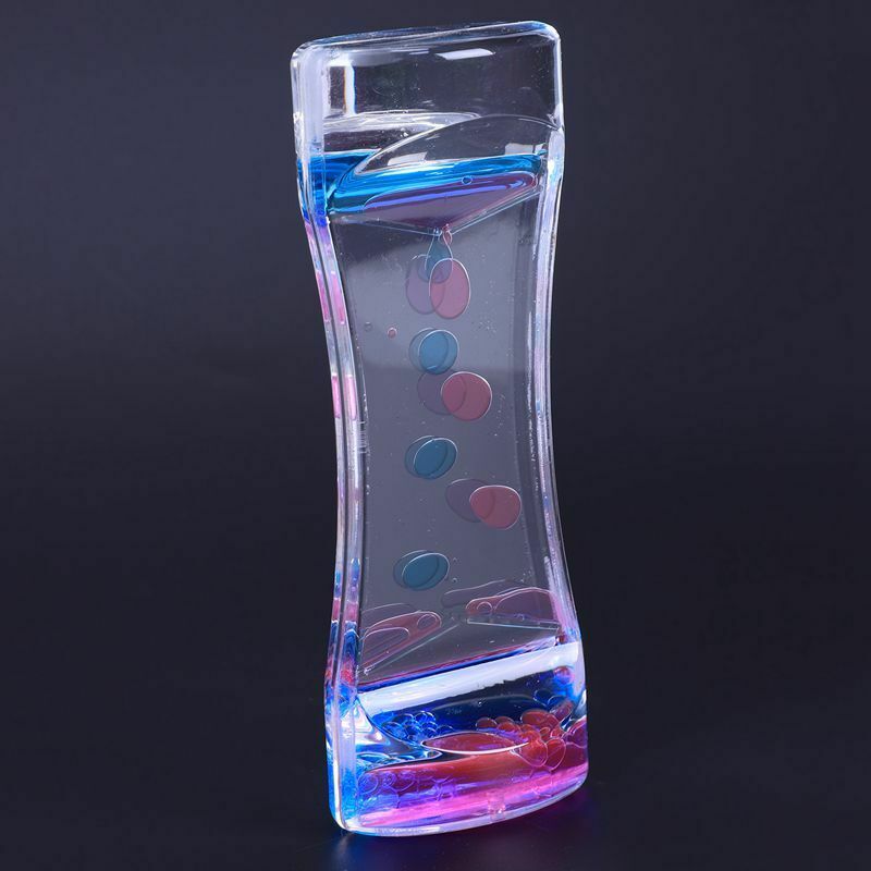 Liquid Timer Bubble Motion Drop Timer for Sensory Play Visual Bubble Gravit A9O3