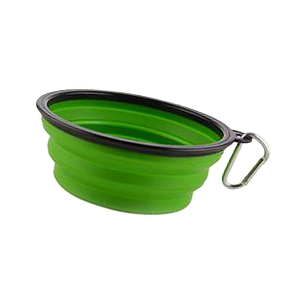 2 Pieces Collapsible Dog Bowl, Silicone Portable and Foldable Water Bowls with