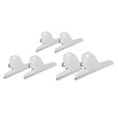 6Pcs Metal Bulldog Grip Clip Food Sealer Bag Clamp Paper Document Ticket Binder