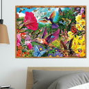 5D DIY Full Drill Diamond Painting Color Bird Garden Cross Stitch Embroider