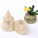 Unfinished Cone Wooden Bracelet Watch Jewelry Display Stand Holder Organizer