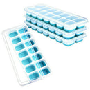 Silicone Ice Cube Tray Ices Jelly Maker Mold Trays with Lid for Whisky Cockt.kz