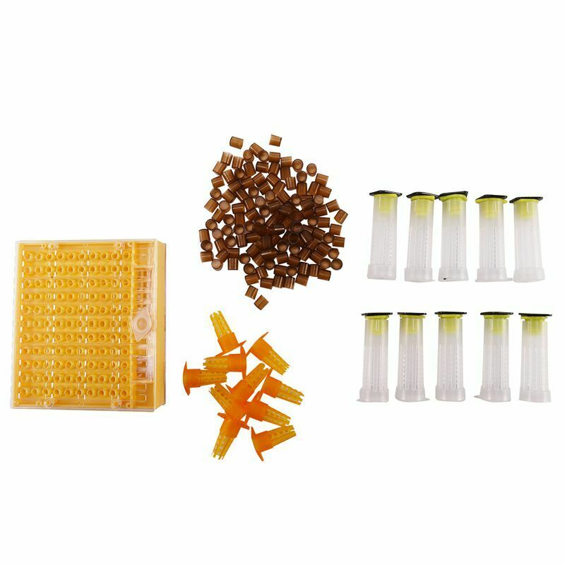 Beekeeping Cup Kit 120 Cell Cups Bee Tool Set Queen Rearing System Bee Nico