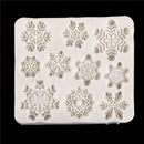 Snowflake Silicone Fondant Mold Cake Decorating tools Chocolate Gumpaste Mou^