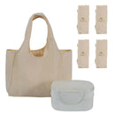 Pouch Cotton Blend Large Capacity Shopping Bag Double Handles Foldable Reusable