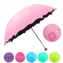 New Lady Princess Magic Flowers Dome Parasol Sun/Rain Folding Umbrella Prai