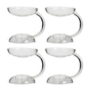 4pcs Clear Glass Flower Vase Hydroponic Terrarium Candlestick Hanging Ball Decor