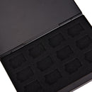 Black Aluminum Memory Card Storage Case Box Holder For 24 TF Micro SD Cards  Z