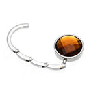 Folding Purse Handbag Holders Crystal Bag Hook Hanger Hold Lady Amber Porta H4F4