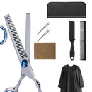 Pro 6" Thinning Shears Scissors Combs Hair Clips Hair Cutting Capes Set