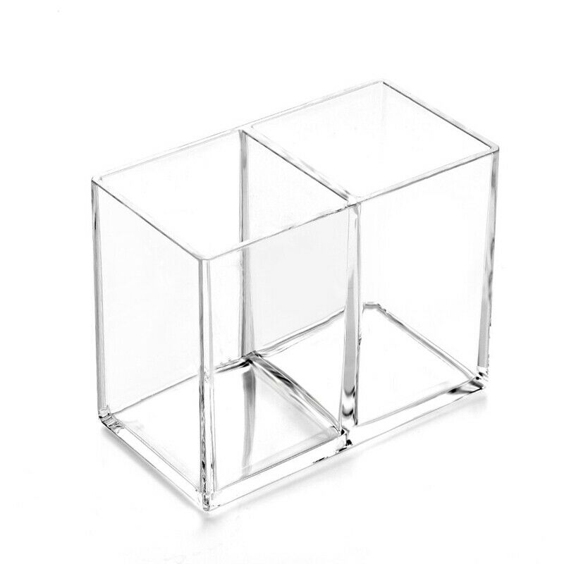 Clear Acrylic Makeup Brush Holder Pen Pencil Cup Holder Cosmetic Storage Ca L5M9