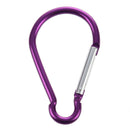 Large D Shaped Aluminum Carabiner Bi-colored Clip Hook for Hiking Camping I1R4