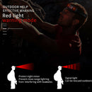 USB Rechargeable Motion Sensor Headlamp White & Red LEDs Head Lamp Camping