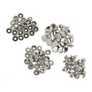 50 Sets Snap Buttons Metal Snaps No-Sew Buttons Fastener Setter for Clothing