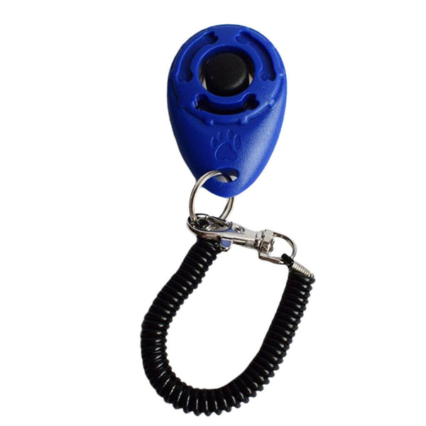 Dog Training Whistle Pet Training Clicker Adjustable Product Supplies Blue