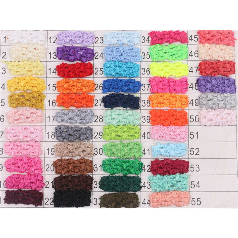 10x 1.5inch Crochet Tube Top Tutu Elastic Waistband Headband Hair band -Q