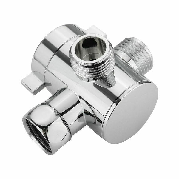 1/2 inch 3 Way T-adapter Toilet Bidet Bath Shower Head Arm Mounted Diverter E8S4