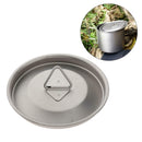 Portable Titanium Alloy Mug Lid Camping Picnic Leakproof Water Cup Cover with
