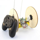 Creative Children Kids Wooden DIY Assembly Remote Control Two-wheeler Car