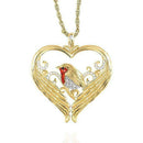 Noble Valentine Gifts Wedding Women Heart Bird Angel Wing Pendant Chain Necklace