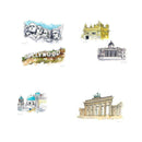 42 pcs Travel Around World Famous Building Craft Scrapbook Decorative Stick M8M5