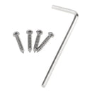 Brass Electric Guitar Tremolo Stabilizer Stopper with Screws Wrench, Golden