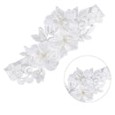 1pc Women Garter Rhinestone Lace Leg Ring Sexy Garters Thigh Wedding Whit OZ