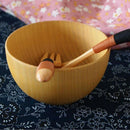 2xWooden Bowl for Cereal Rice Soup Home Outdoor Camping Dinner Lunch Kitchenware