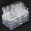 Clear Makeup Case 4 Drawer 16 grid Cosmetic Organizer Jewelry Storage Acryl