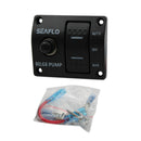Marine Panel 3-Way Lighted Rocker Bilge Pump Switch 12V Off Automatic Manual