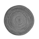 Family mat ramie insulation mat round placemat carpet kitchen accessories d