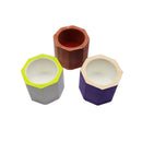 3 Cavity Silicone Pot Mold Clay Concrete Succulent Flower Cement Pot Cup Mou Nw