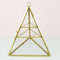3-Tier Glass Pyramid Jewelry Stand Holder Geometric  Display Organizer Case